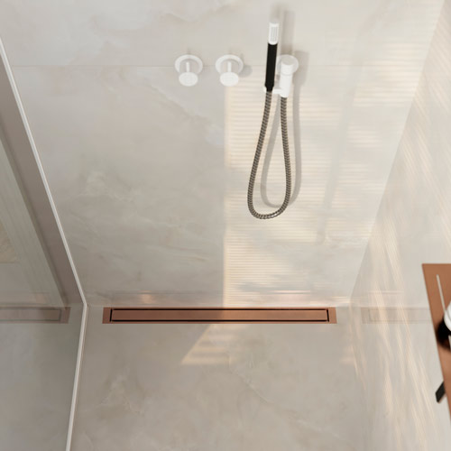 06_Line_HighLine_panel_copper_reframe_towel-bar_pale-rose-bathroom_closeup