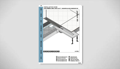 Unidrain construction guide line concrete 400x230 free standing 2